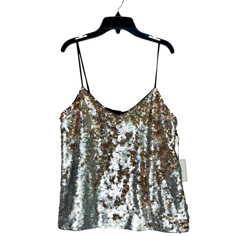 1.State Sequin Top Meteallic Cami - Picture 3 of 12